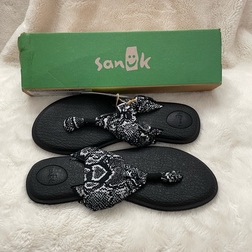 NWT Sanuk Women's Yoga Sling 2 Snake Sandals Sz 8 - Picture 3 of 5